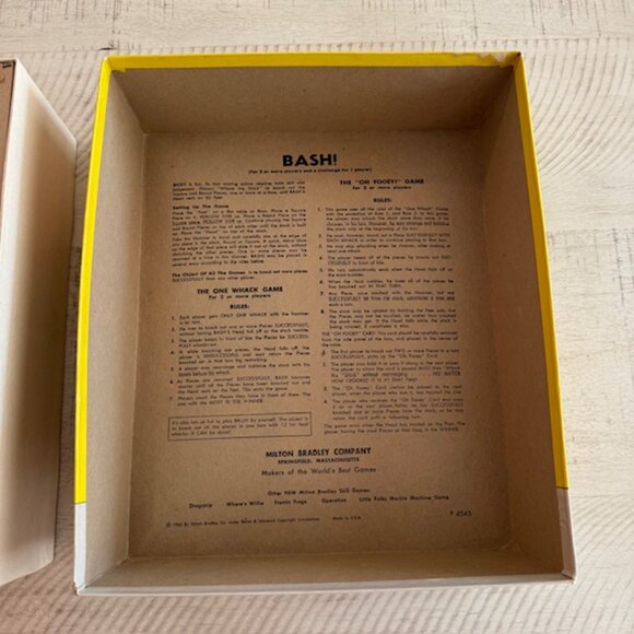 Vintage 1965 Mint Milton Bradley Bash! A Real Knockout Game #4543 - Picture 5 of 9
